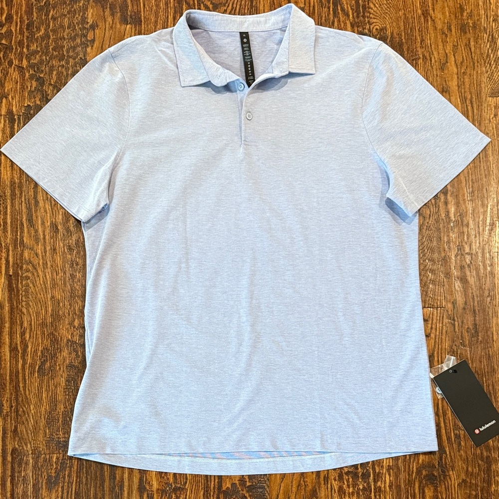 lululemon athletica Light Blue Evolution Polo *Oxford